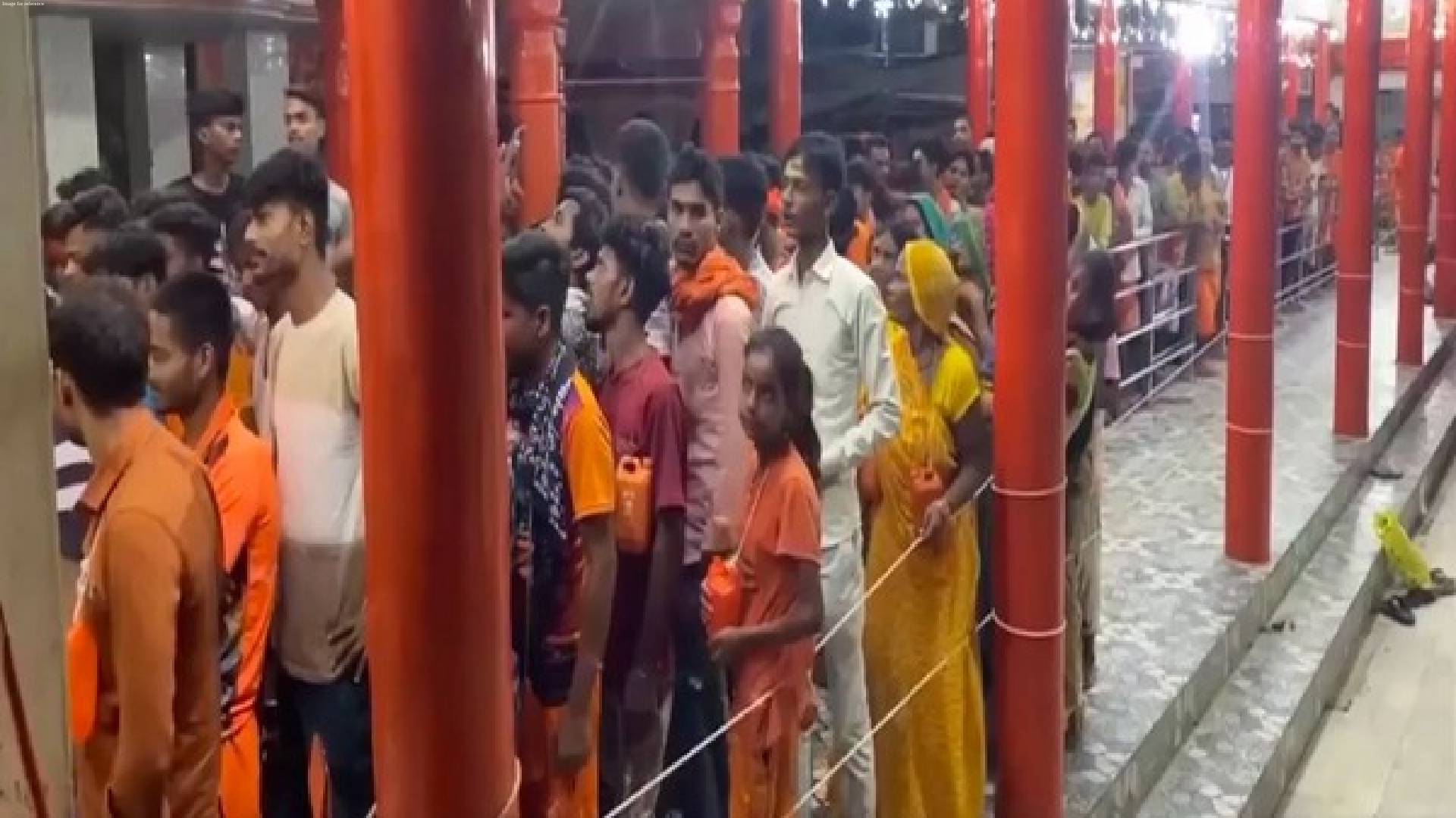 Uttar Pradesh: Devotees throng Lord Shiva temple on first day of 'Sawan'